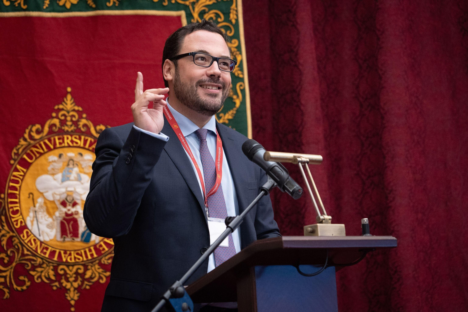 Imagen de archivo del director de Políticas Públicas y Relaciones Institucionales en Google  España y Portugal, Miguel Escassi, durante su intervención en el  'I Foro sobre Inteligencia Artificial y Sostenibilidad'.