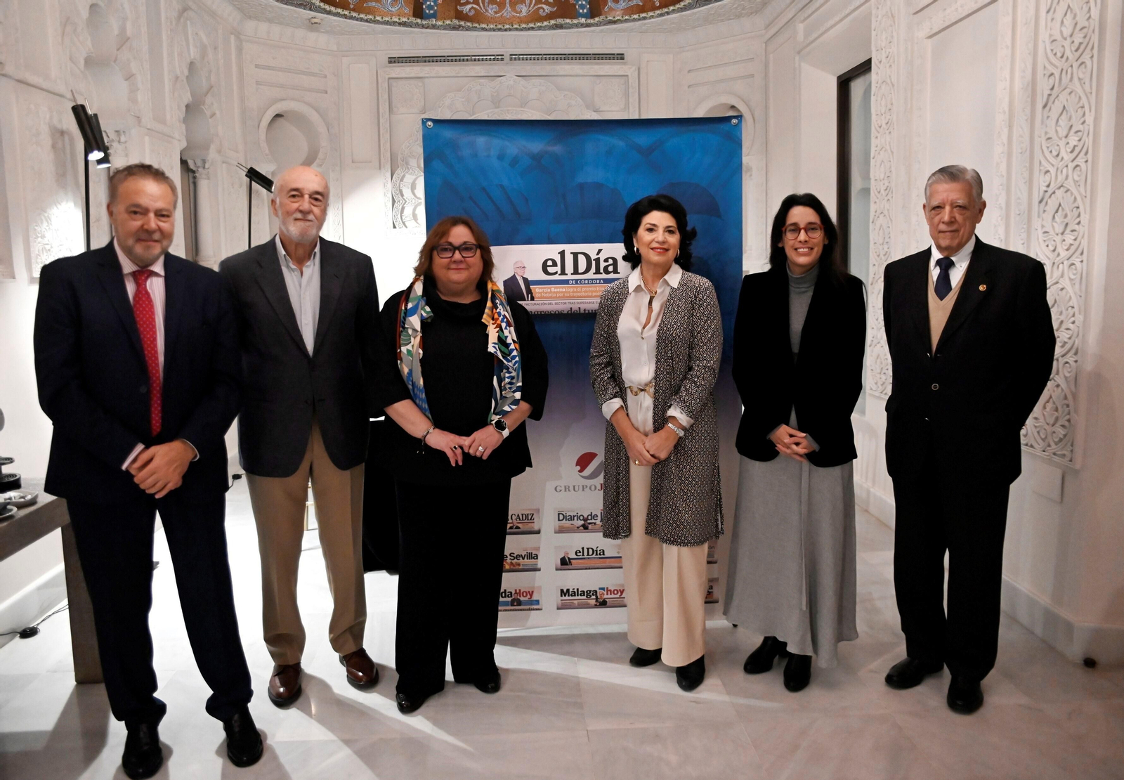 José Manuel Santiago, Juan Eusebio Benito Pérez, María Concepción Ortega Fernández, Mercedes Romero, Raquel Montenegro y José Pulido Monterroso.