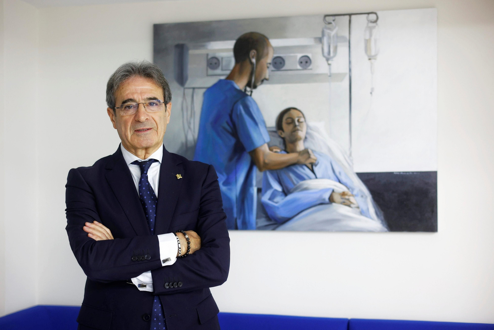 Rafael Campos, el pasado martes en la sede del Colegio en Cádiz.