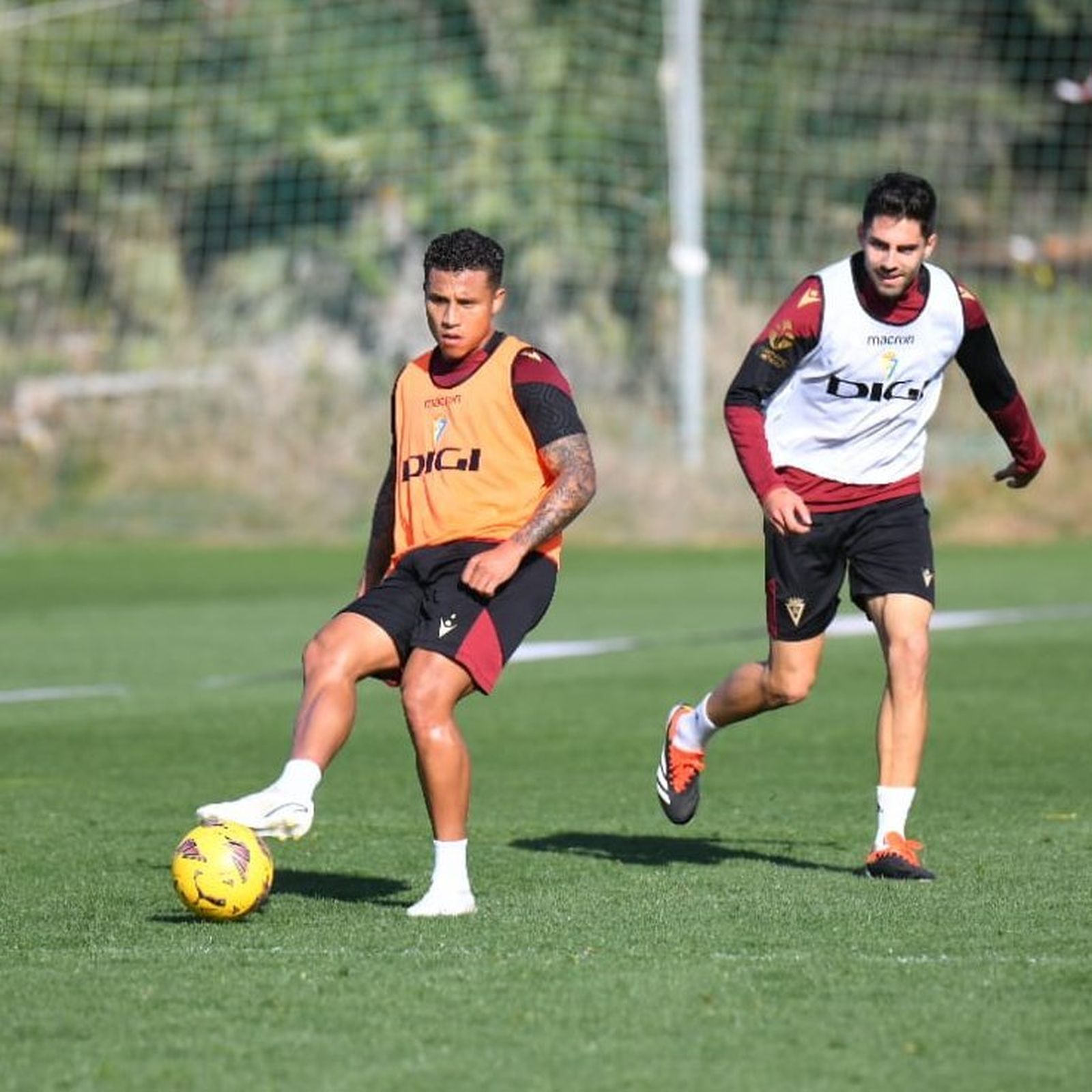 Machís en el entrenamiento del miércoles.