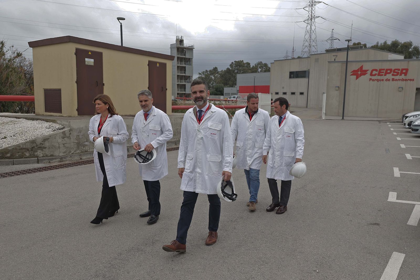 Imágenes de la inauguración de la nueva planta de reutilización de agua de Cepsa