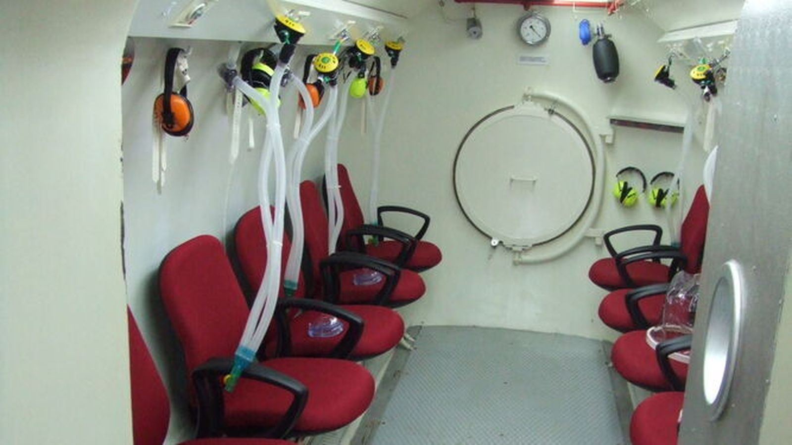 La cámara hiperbárica del hospital de San Carlos, en una imagen de archivo.