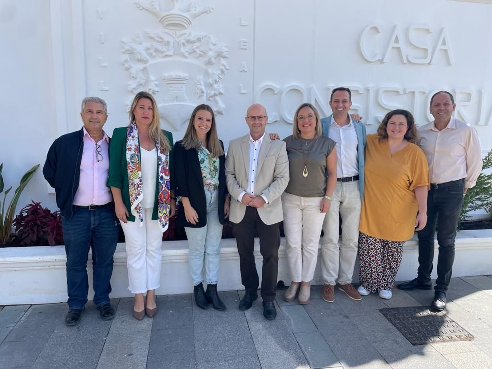 Los miembros del grupo municipal y los asesores de Cs Mijas.