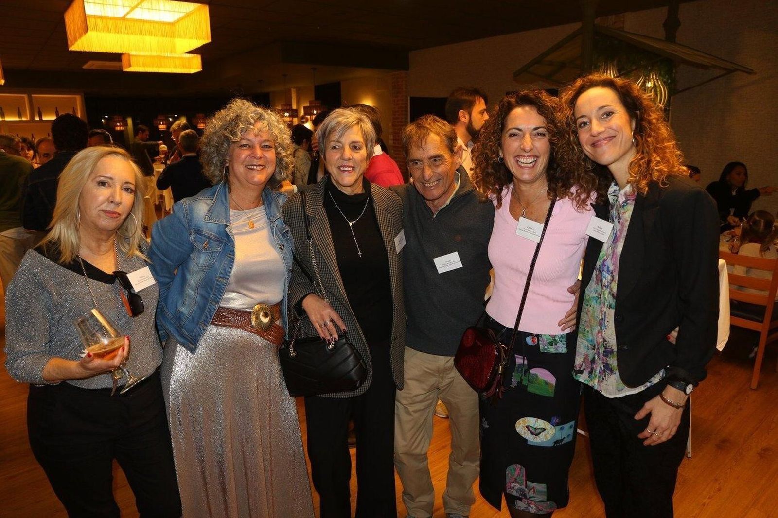 Pelusa y Pilar de Sobrino, Begoña Pérez Lahera, Javier de Sobrino, Fátima Baquerizo de Sobrino y Melele de la Yglesia.