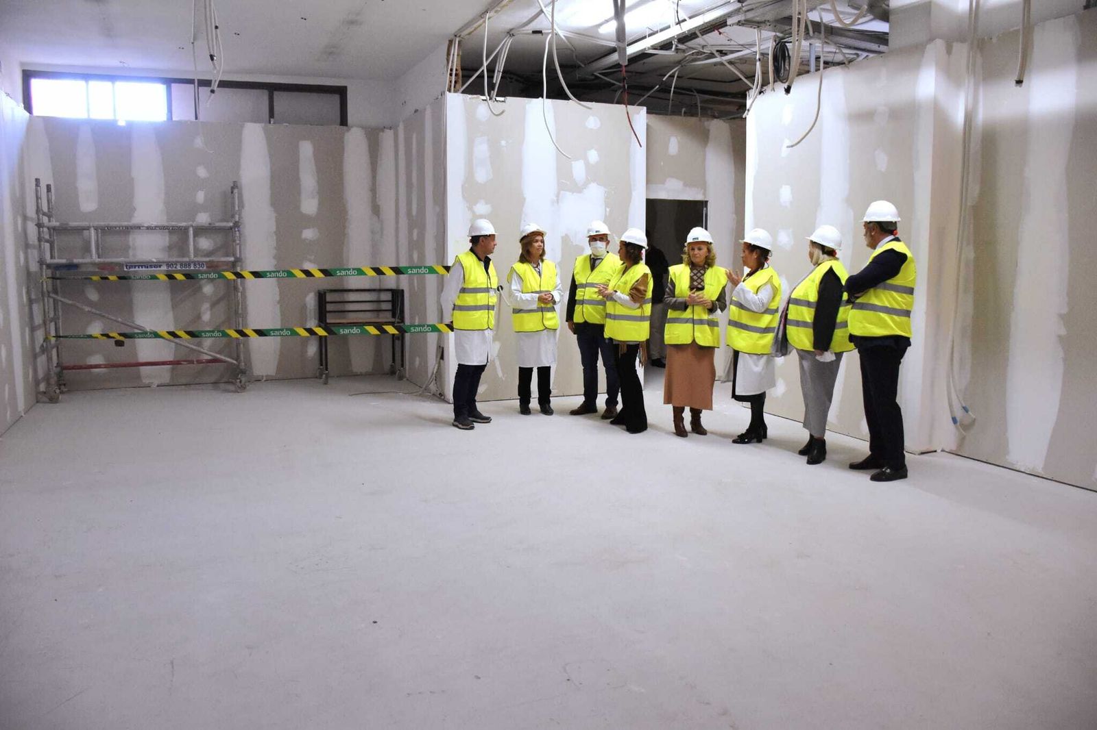Obras en el futuro área de Farmacia del hospital Infanta Elena.