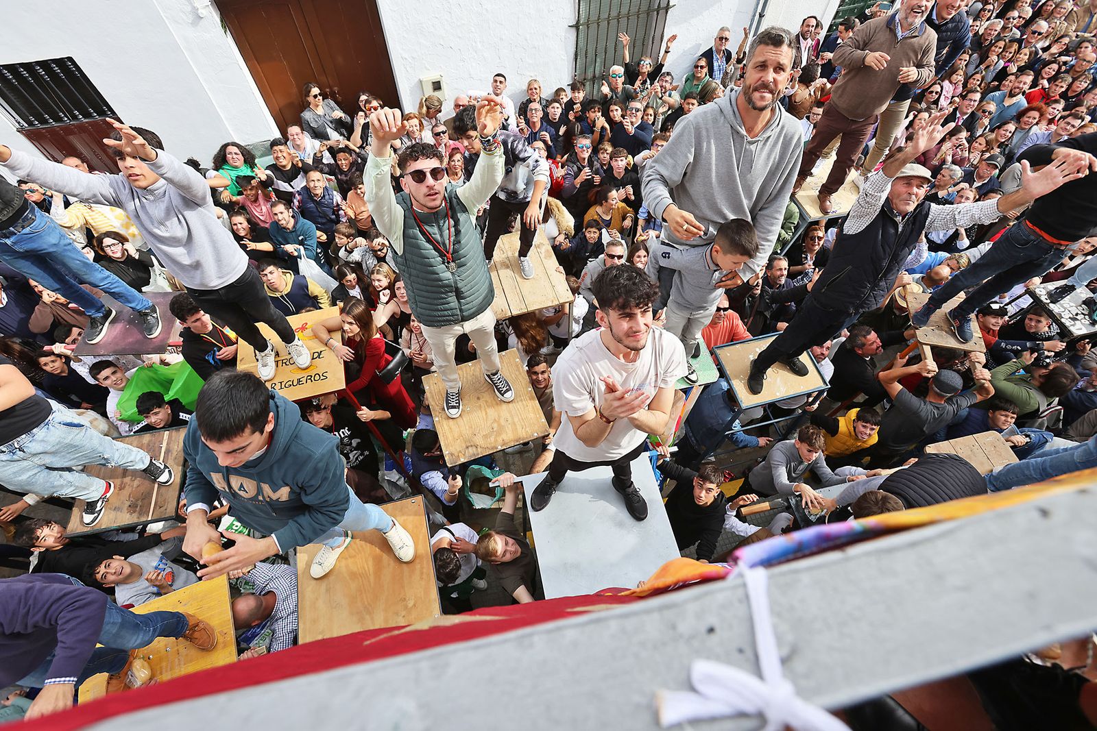 Imágenes de las tiradas de San Antonio Abad en Trigueros