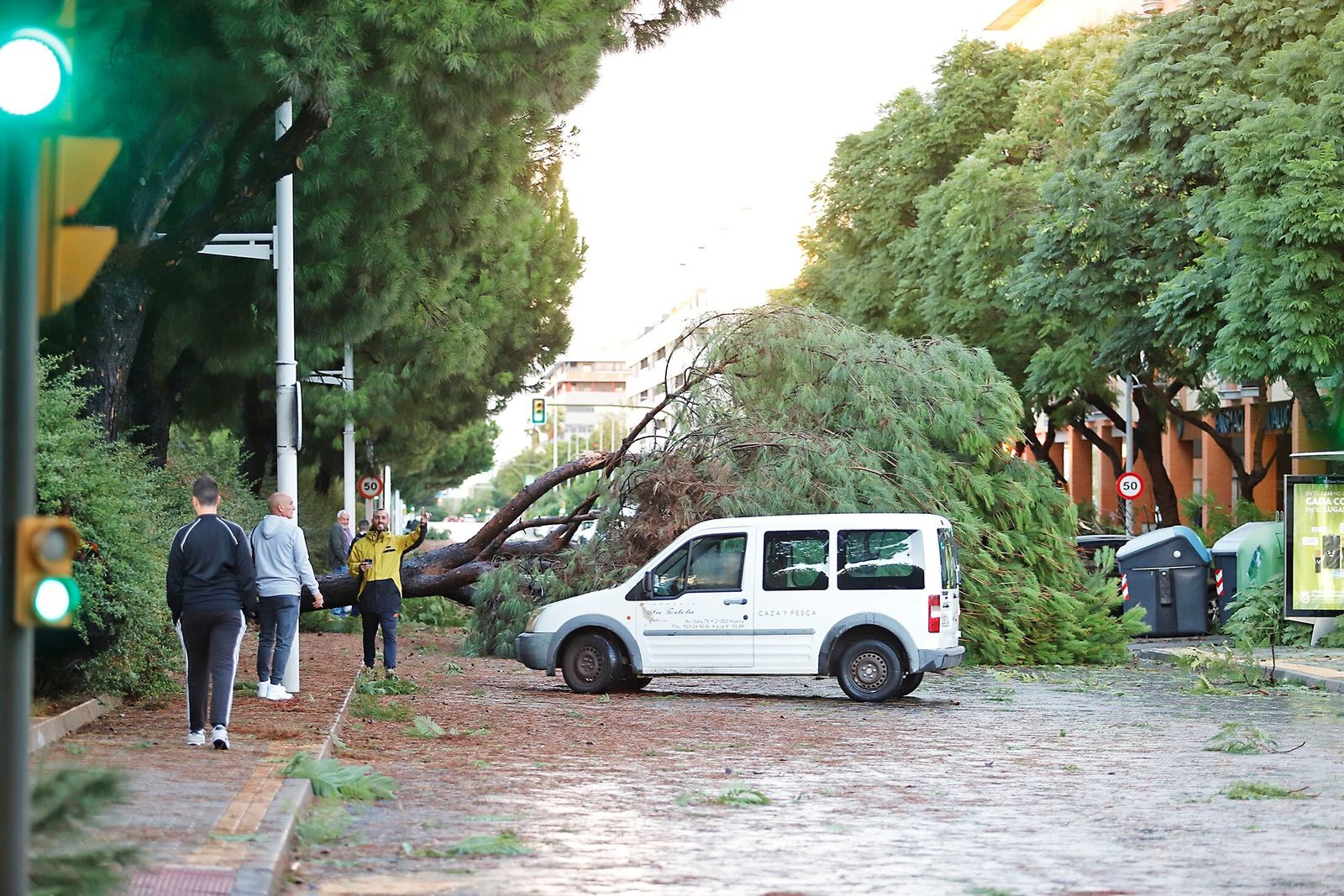Paso de la borrasca Bernard por Huelva.