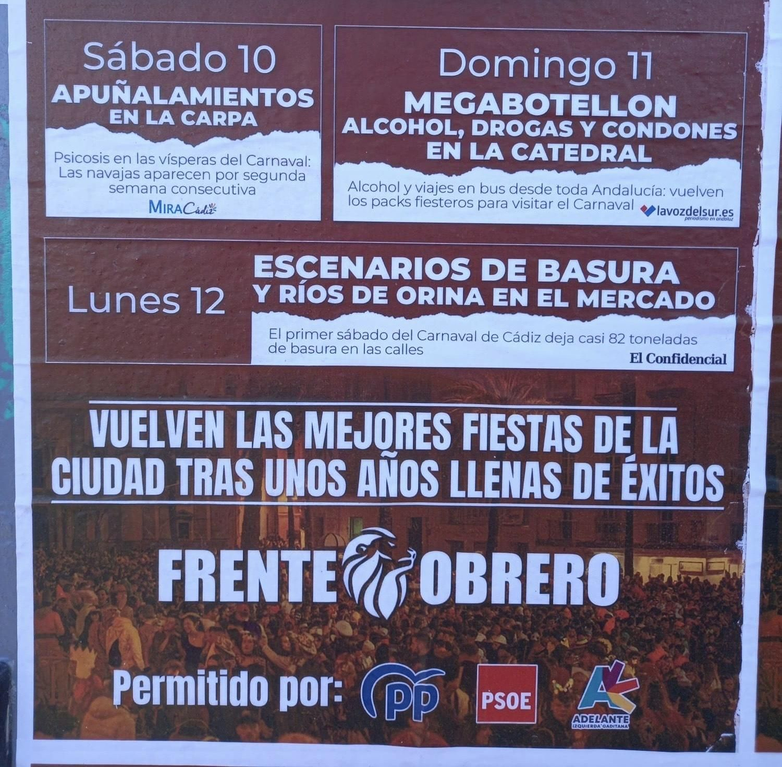Frente Obrero es Doña Cuaresma