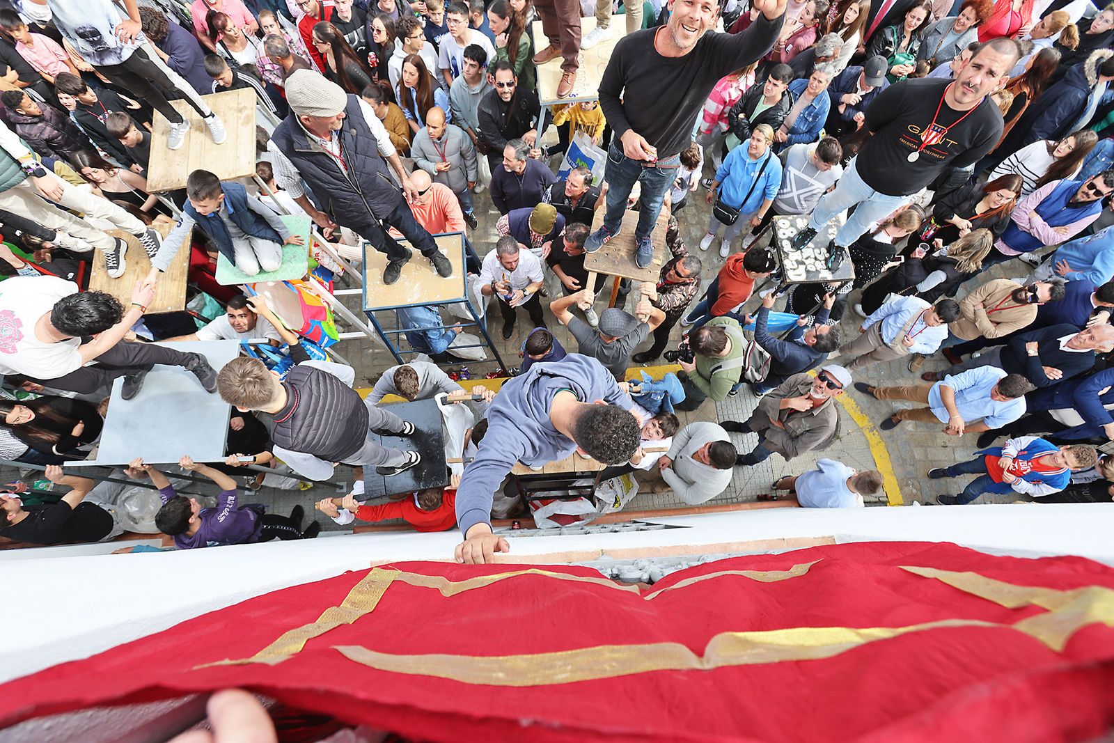Imágenes de las tiradas de San Antonio Abad en Trigueros