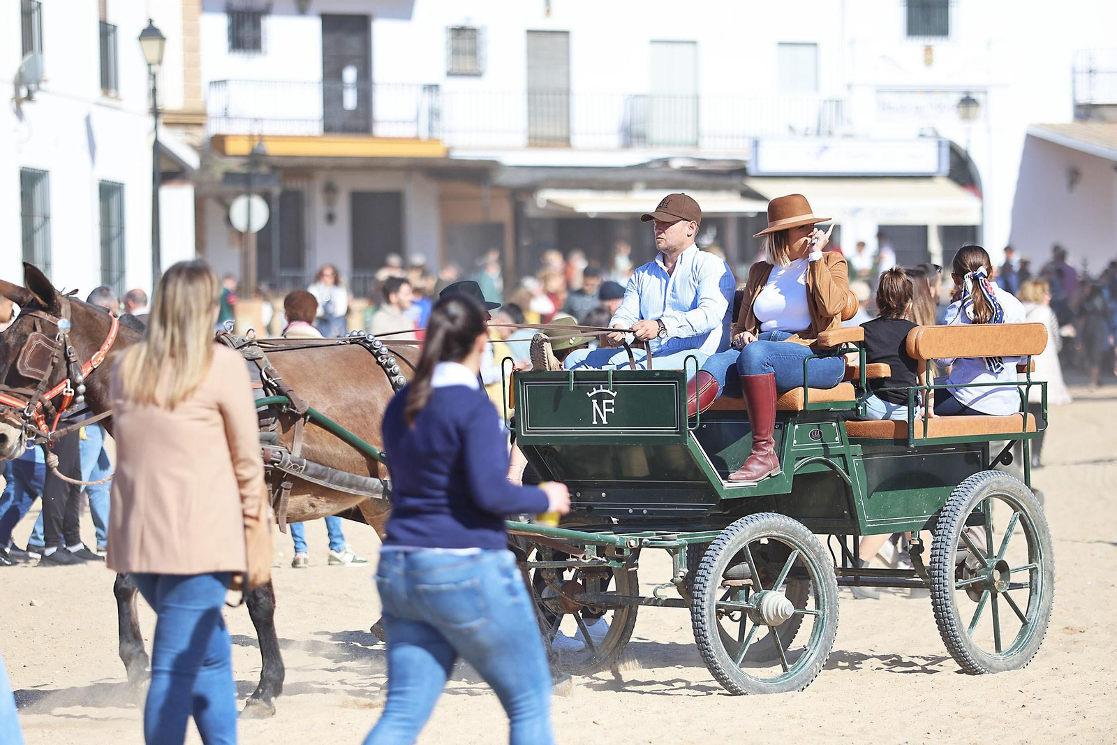 Imágenes del ambiente en la aldea del Rocío en la Candelaria 2024