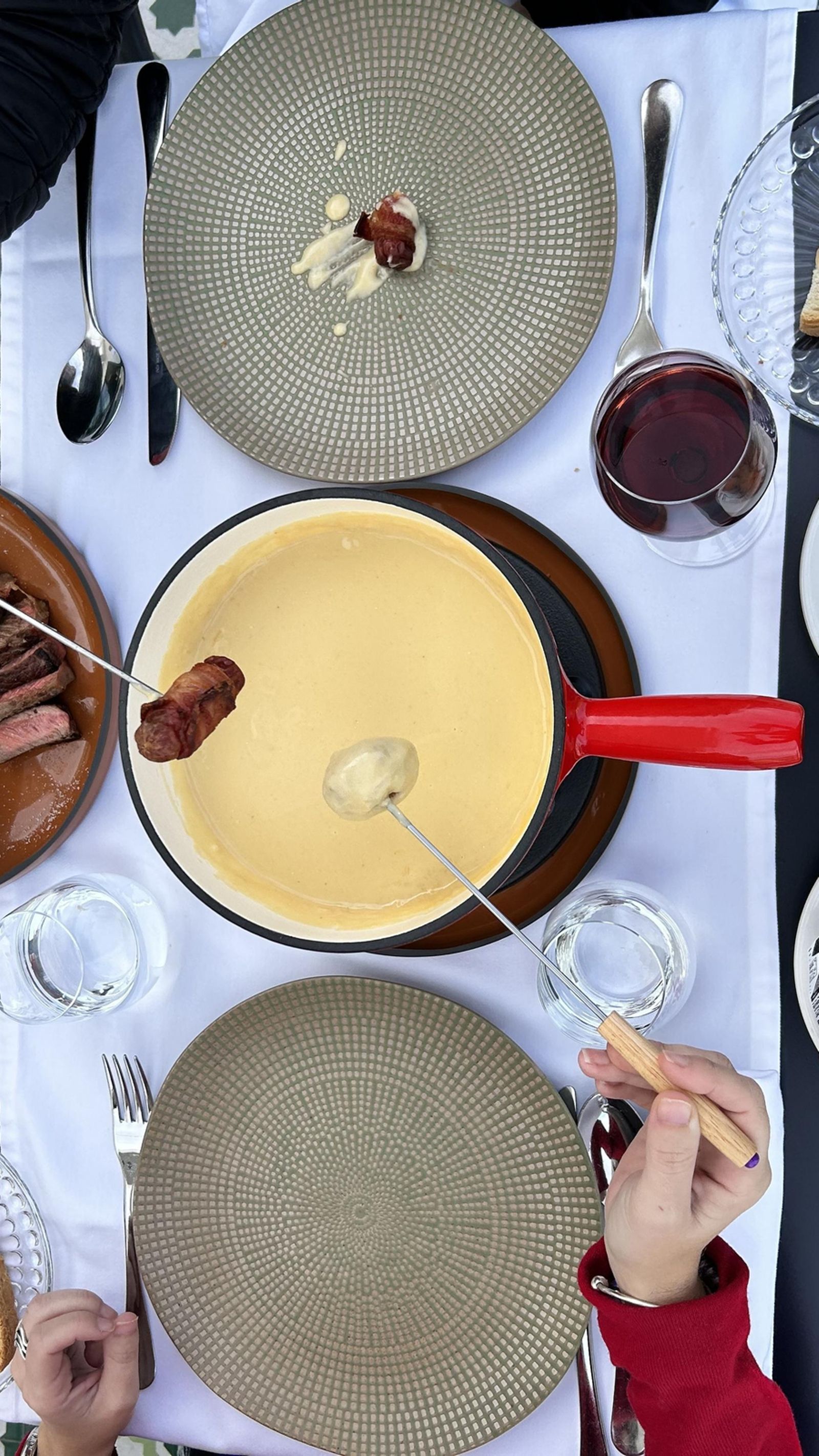 Carrusel de queso y acompañantes.