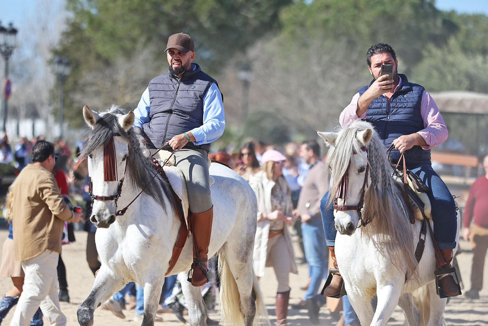 Imágenes del ambiente en la aldea del Rocío en la Candelaria 2024