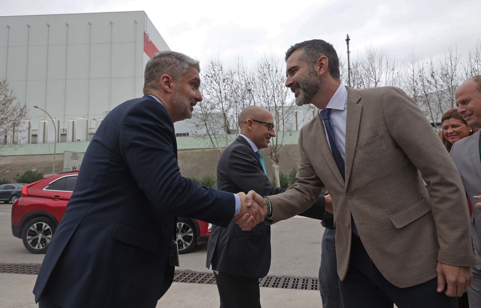 Imágenes de la inauguración de la nueva planta de reutilización de agua de Cepsa
