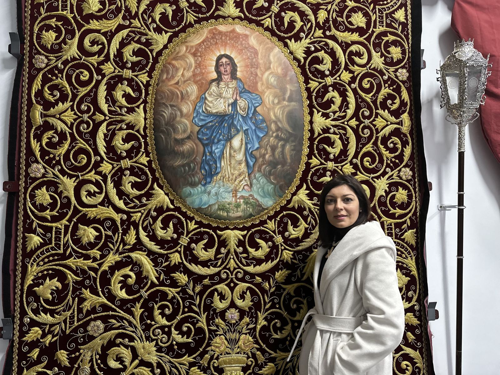 Patricia Cardoso, en la Casa Hermandad del Nazareno.