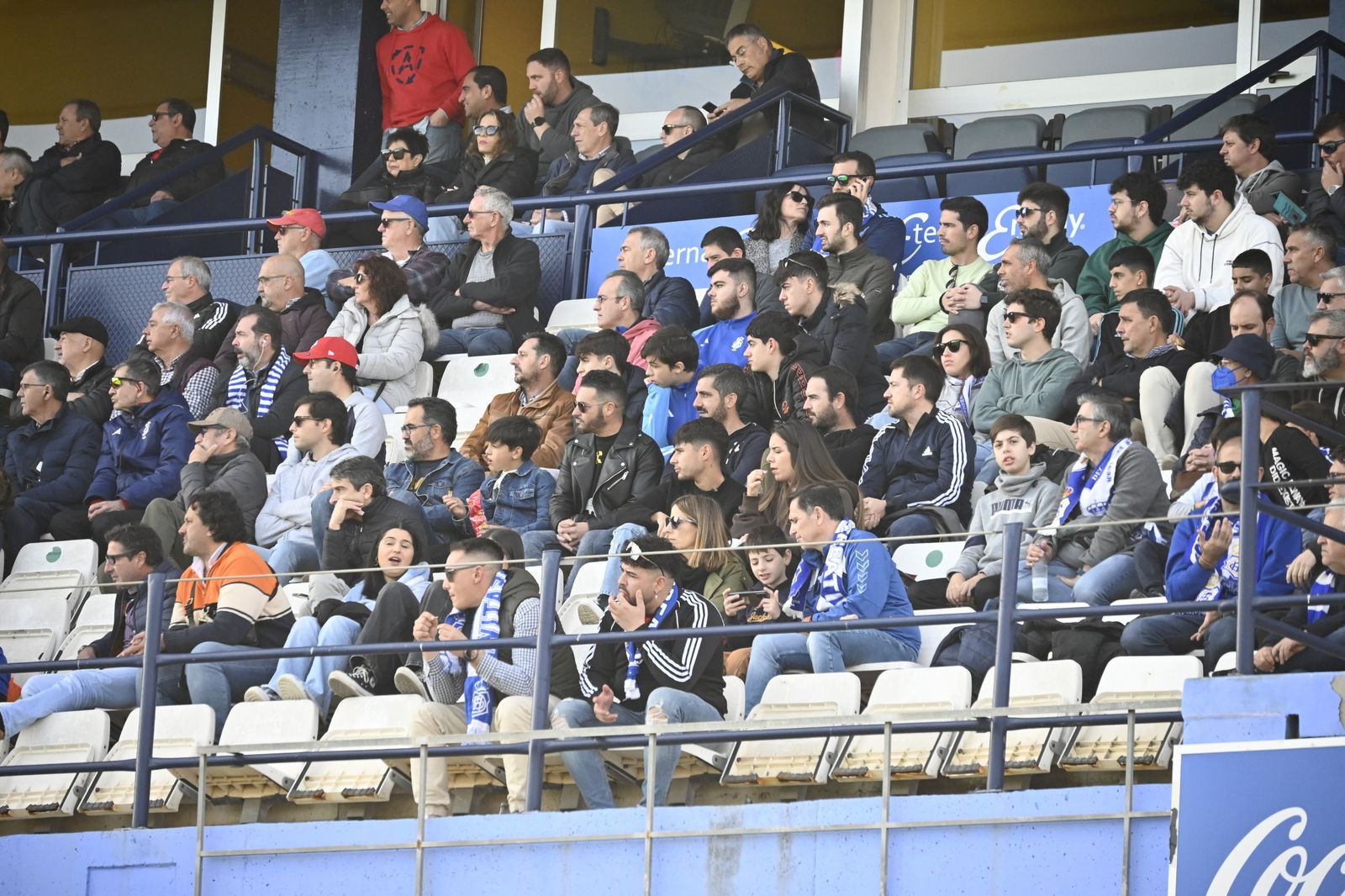 Imágenes de ambiente del partido Recre - Melilla