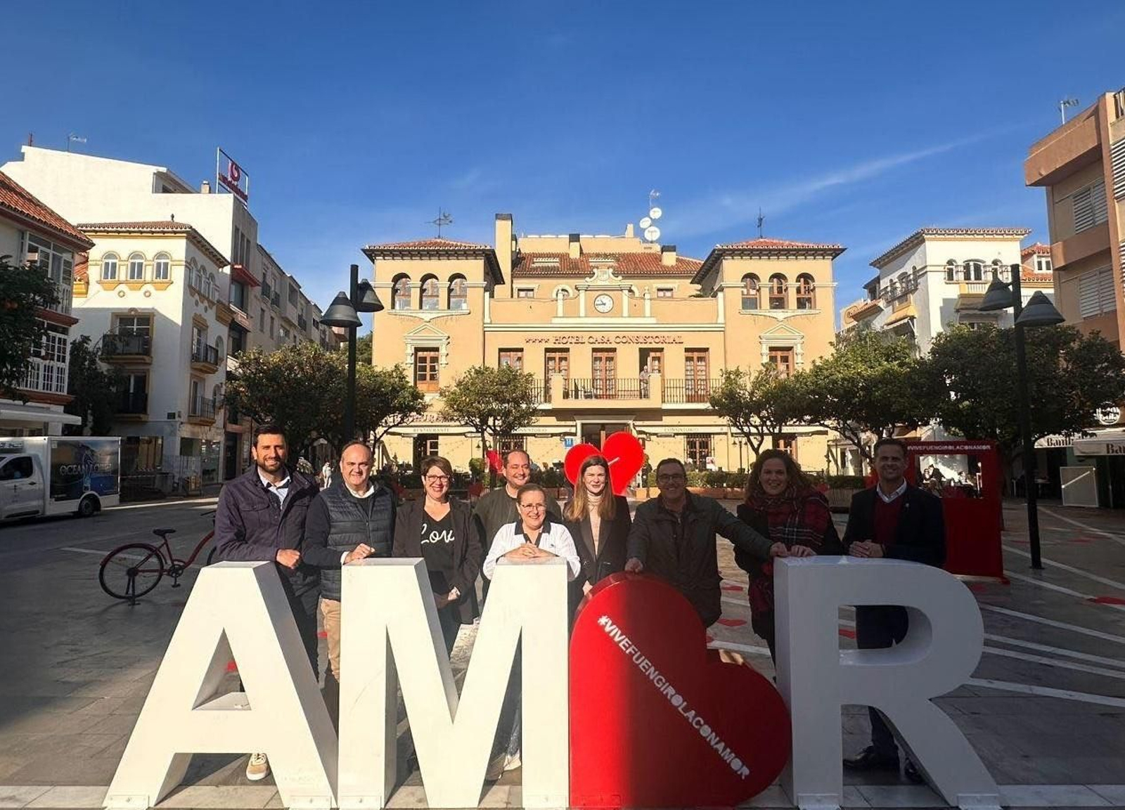 La presentación de 'Vive Fuengirola con amor'.