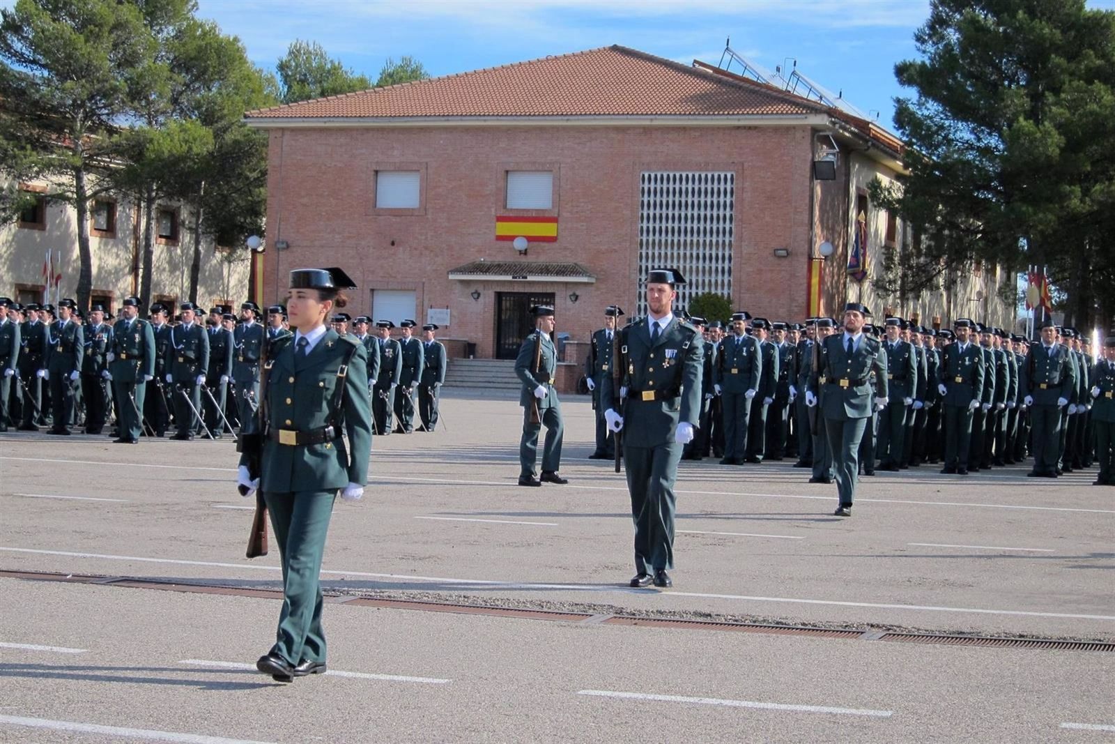 Entrega de despachos en la Academia de la Guardia Civil de Baeza