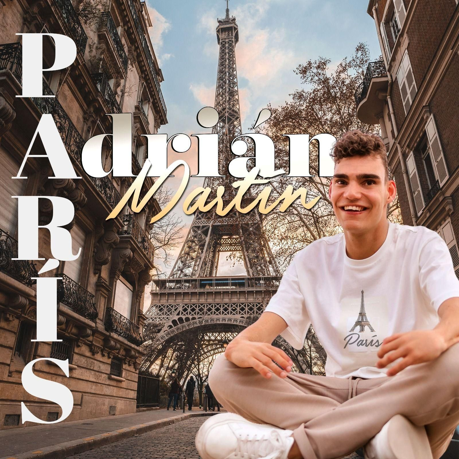 La portada del nuevo single de Adrián Martín llamado 'París'