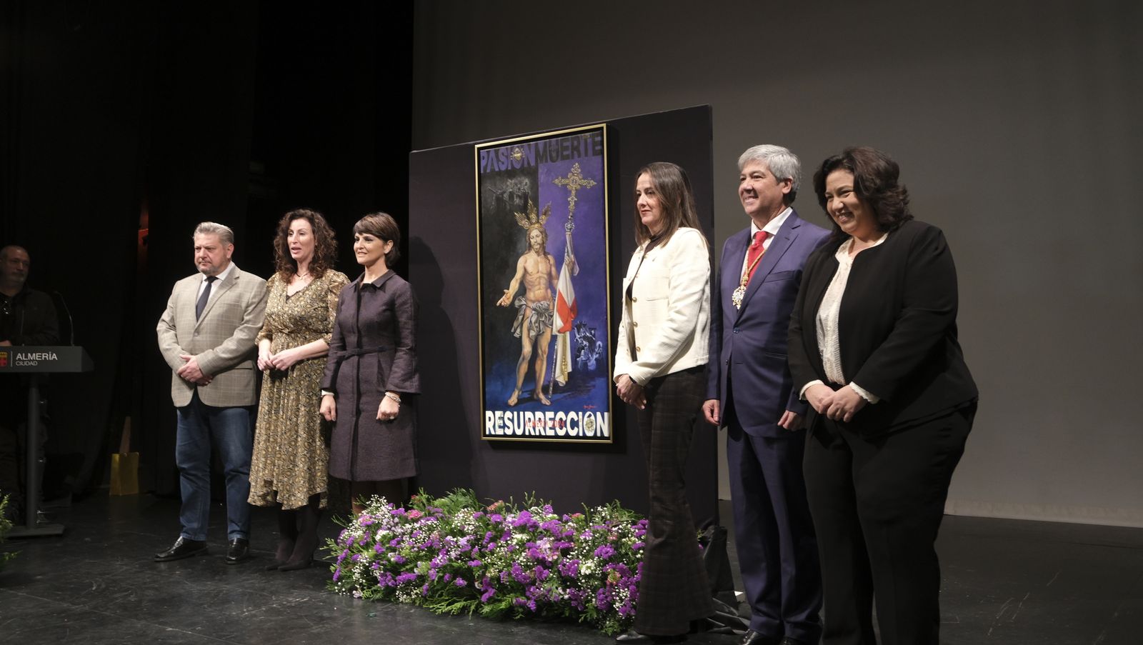 Imágenes de la presentación del cartel de la Semana Santa de Almería 2021