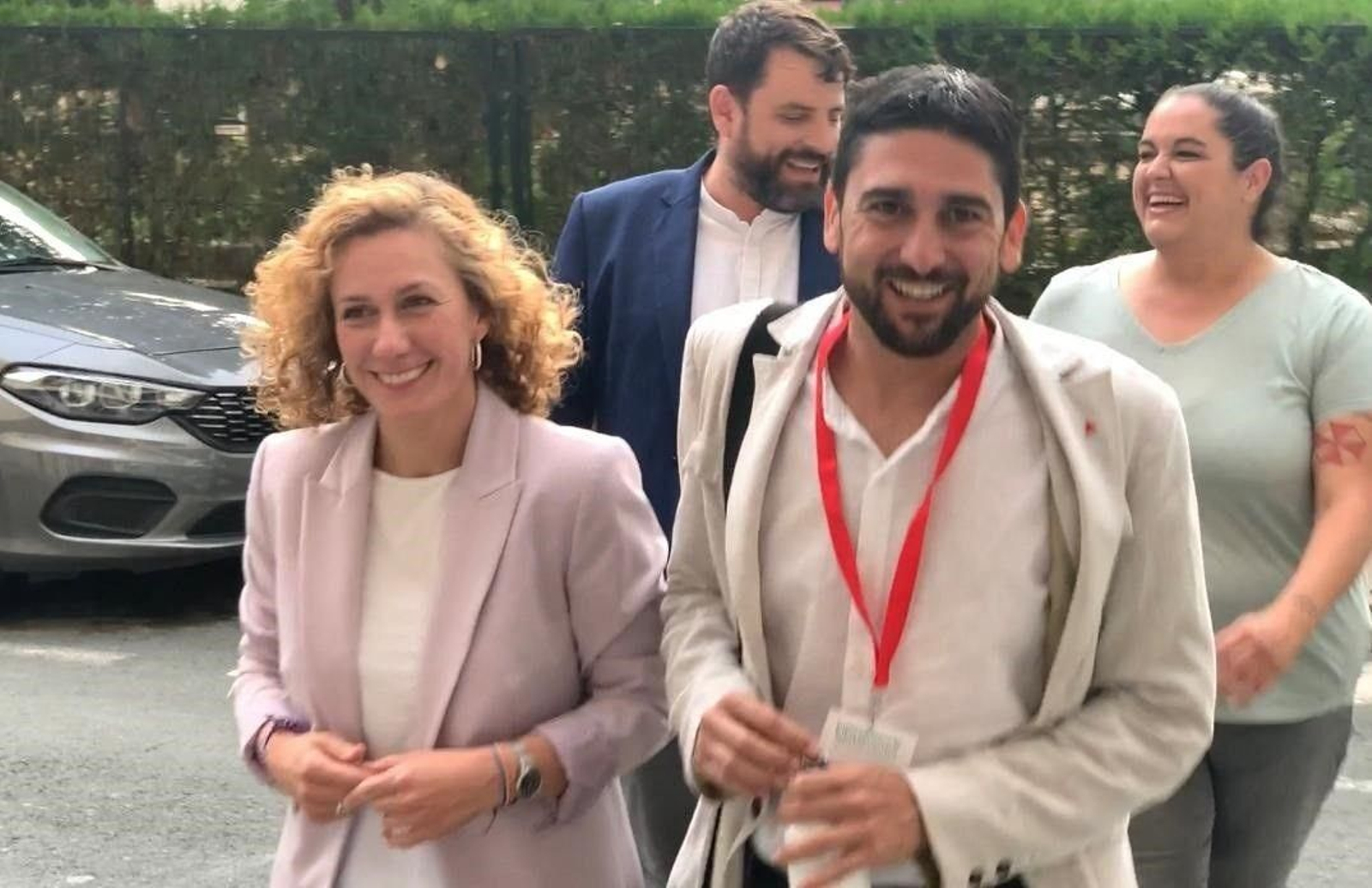 Ismael Sánchez junto a Susana Hornillo.