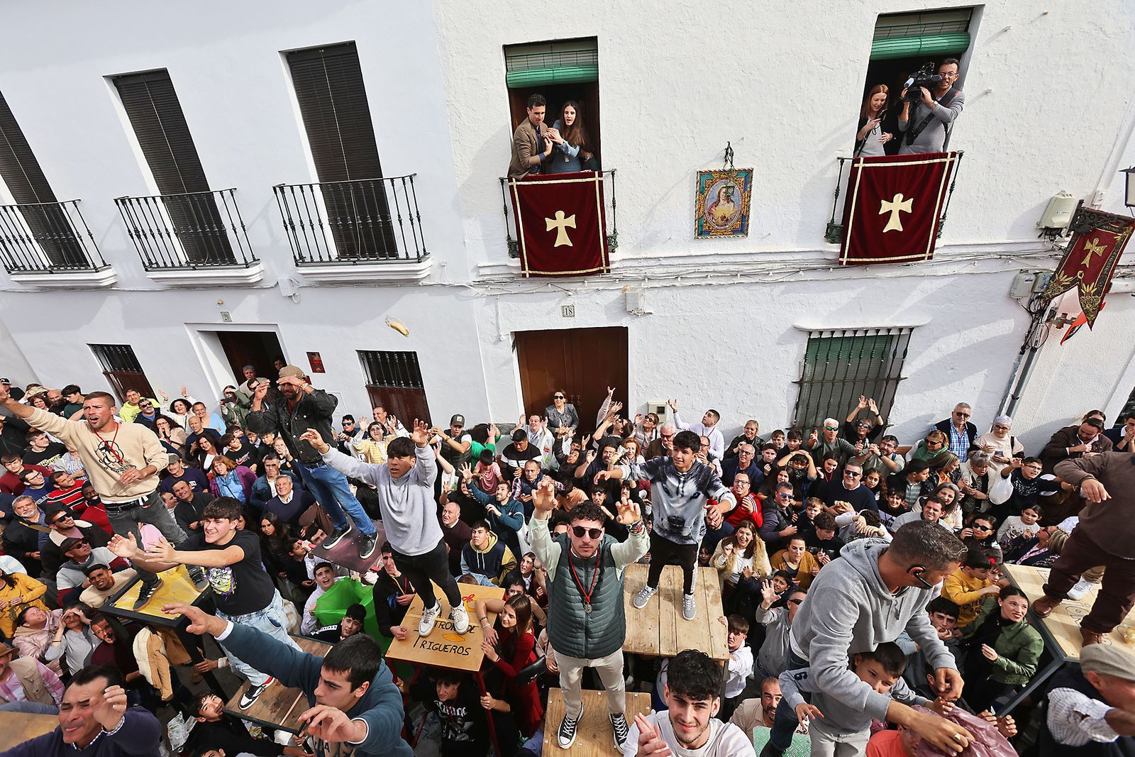 Imágenes de las tiradas de San Antonio Abad en Trigueros