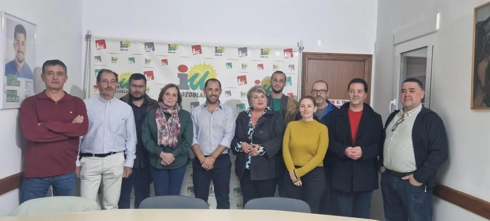 Cargos públicos de IU de Los Pedroches y el Alto Guadiato, en Pozoblanco.