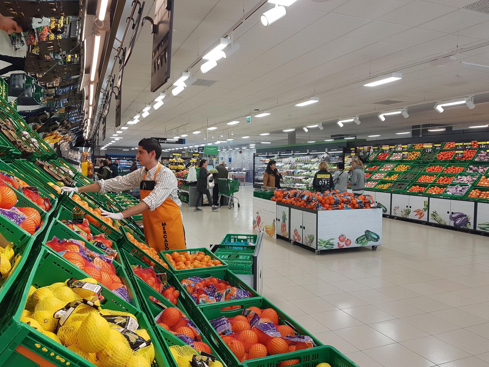 Sección de frescos de Mercadona