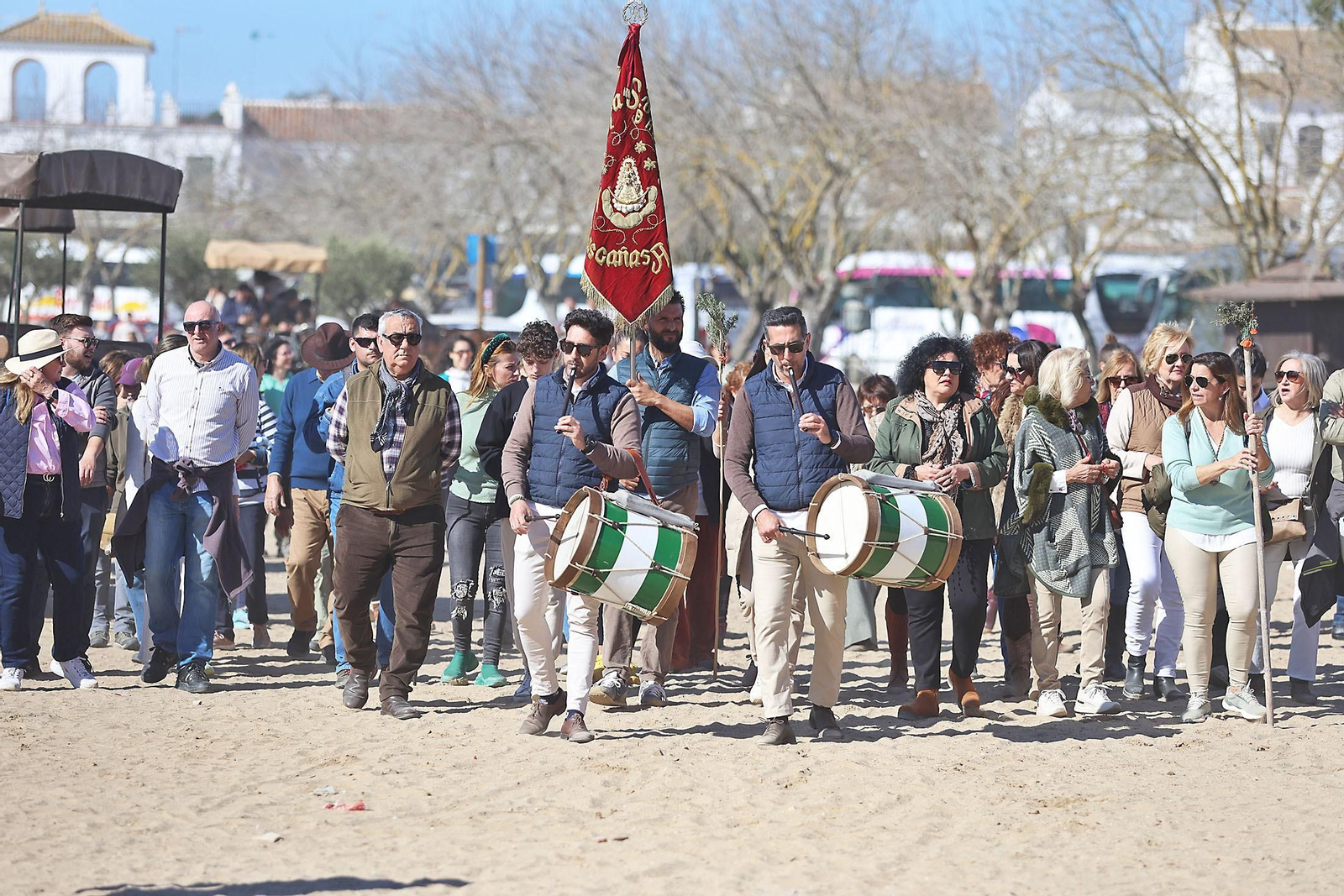 Imágenes del ambiente en la aldea del Rocío en la Candelaria 2024