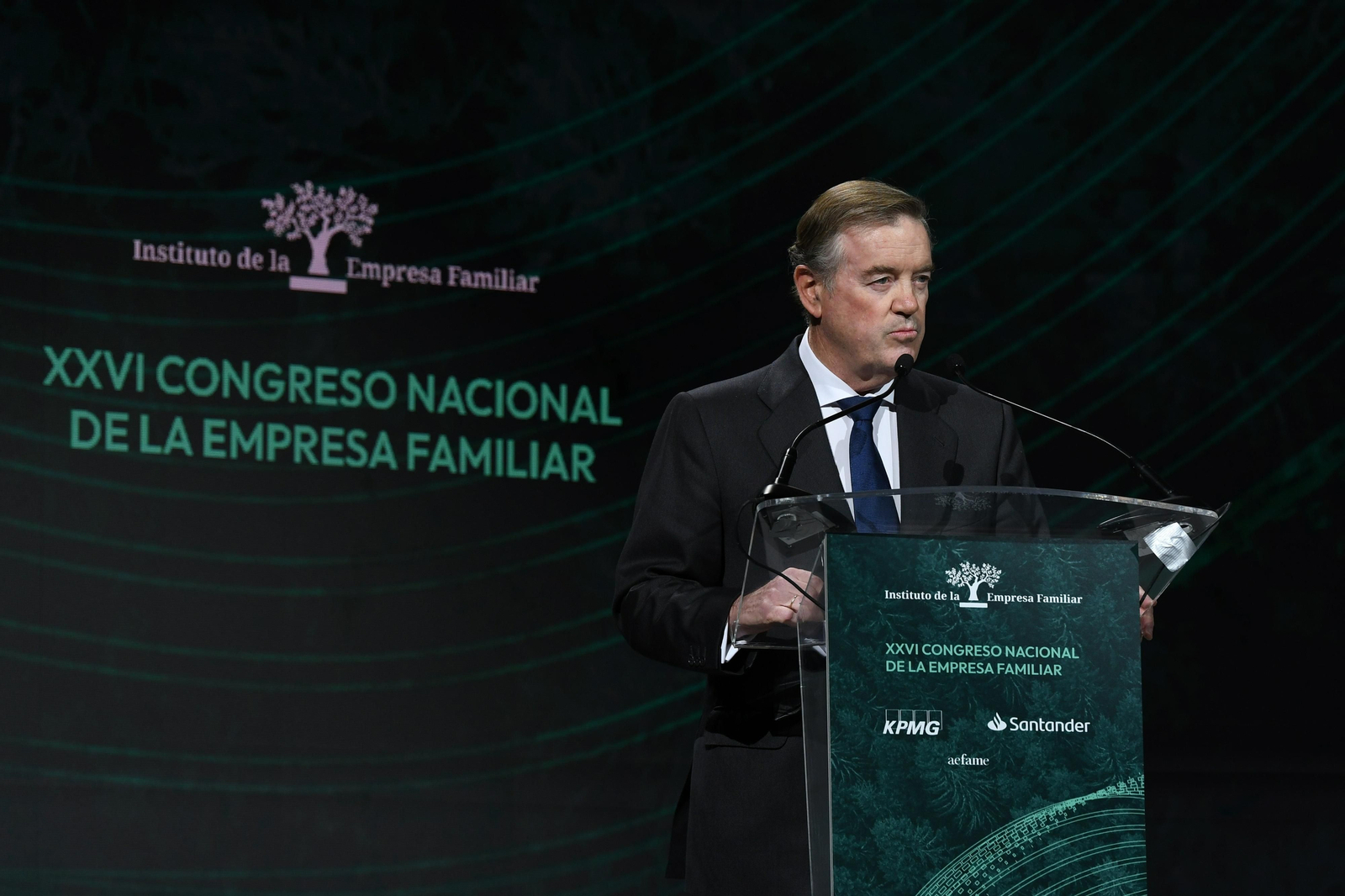 Andrés Sendagorta pronuncia el discurso de clausura del XXVI Congreso Nacional de la Empresa Familiar.