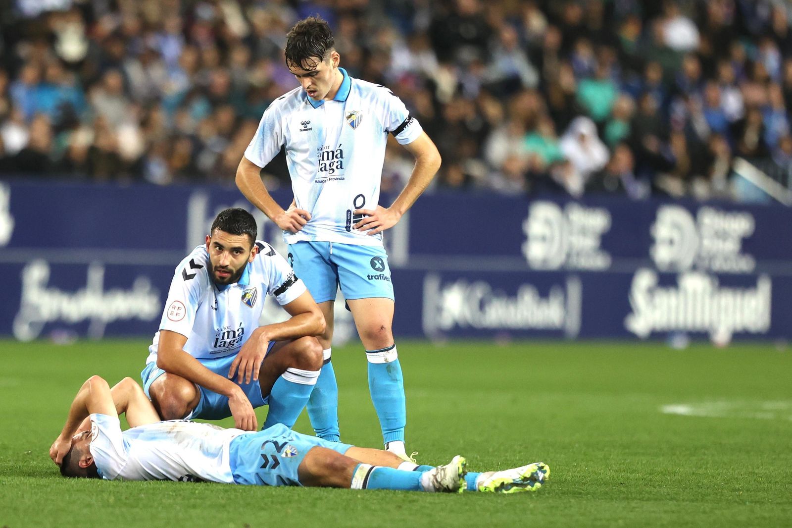Un momento del Málaga CF - Castellón