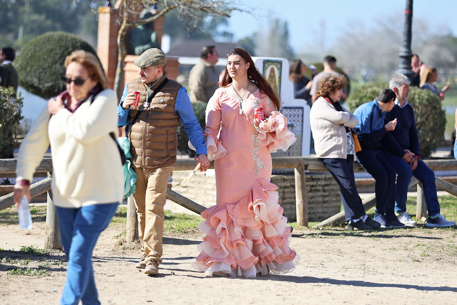Imágenes del ambiente en la aldea del Rocío en la Candelaria 2024