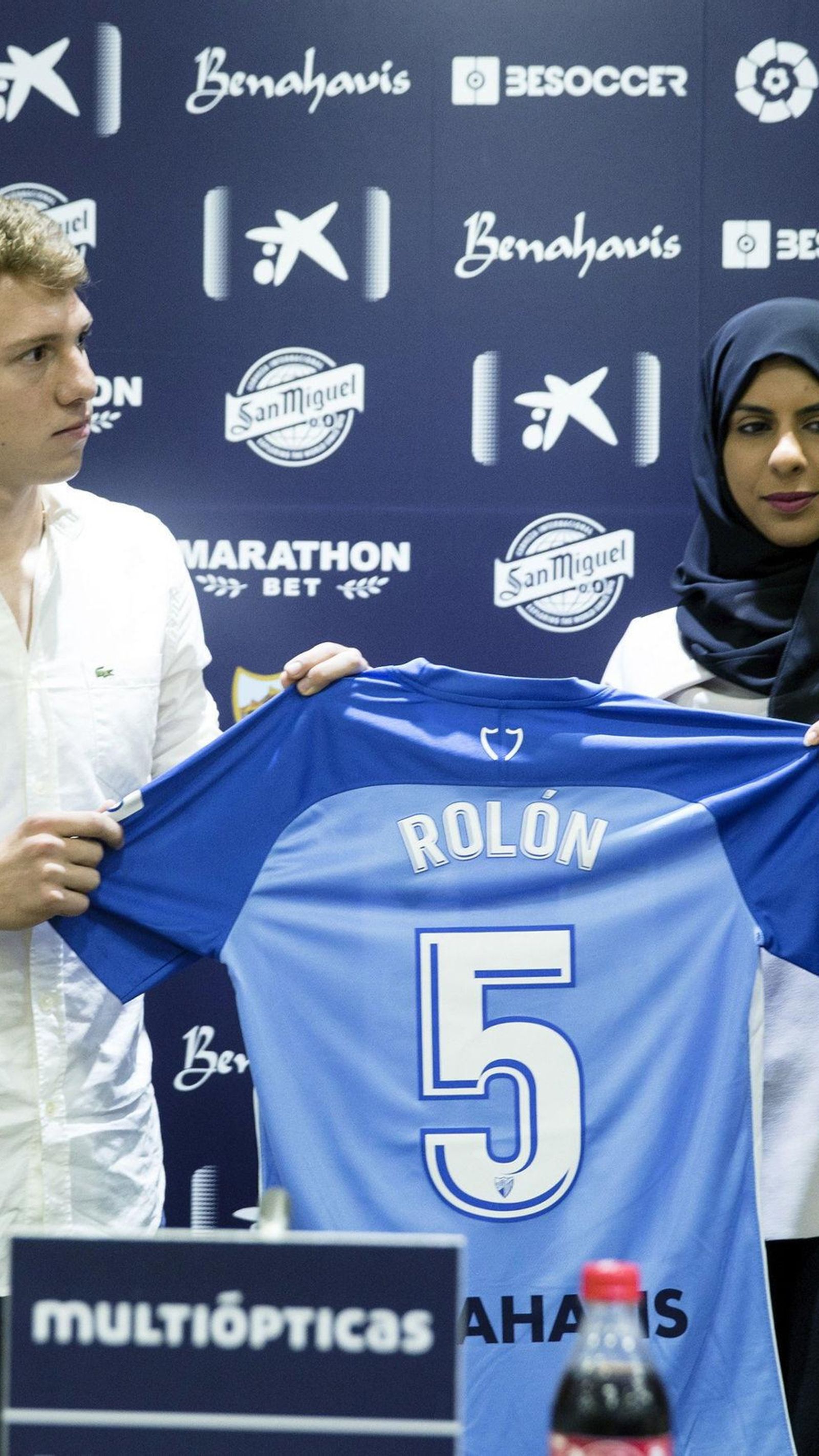 Hamyan Al-Thani, en la presentación de Rolón.