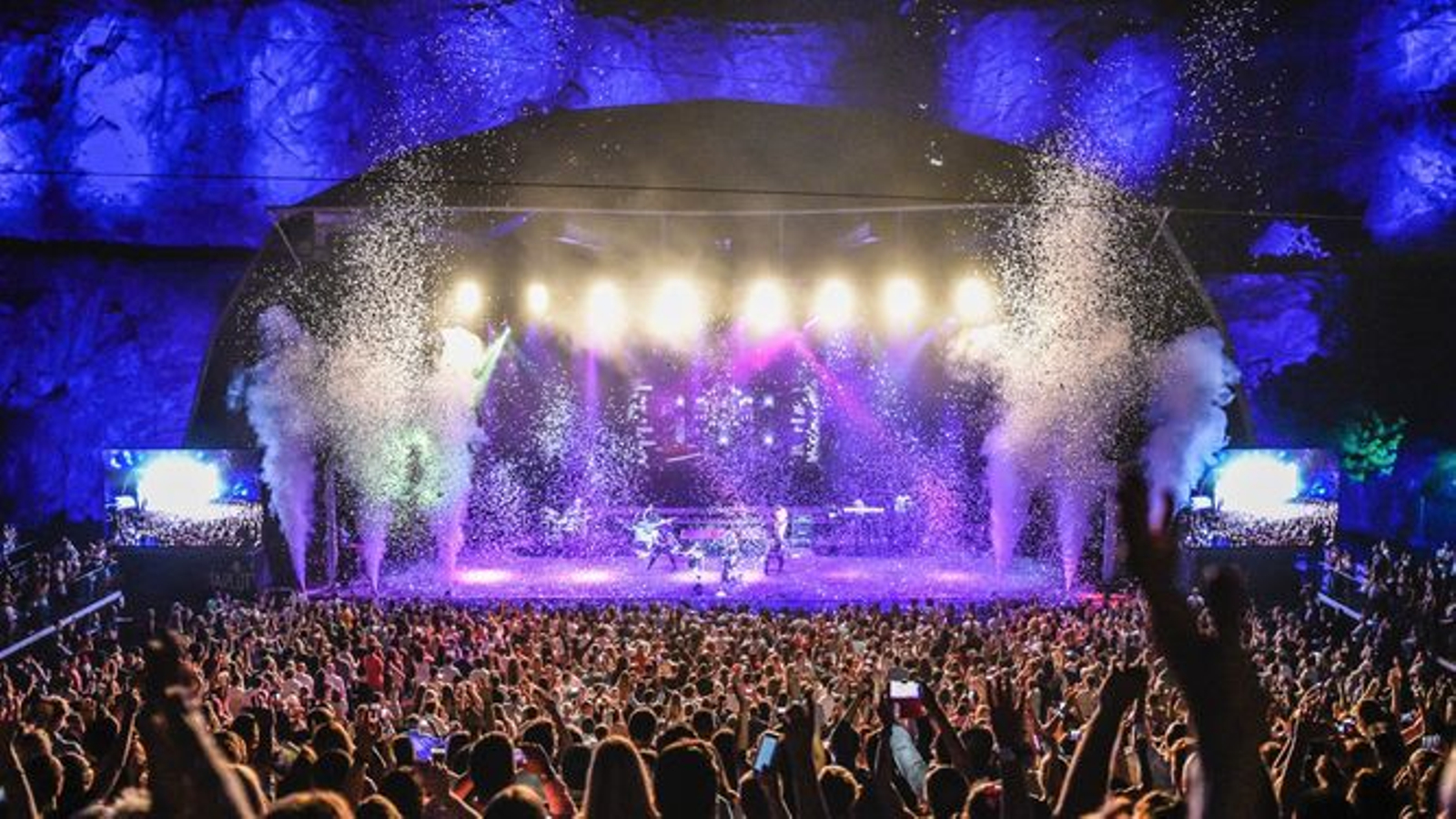 Escenario principal del Festival Starlite en la cantera de Nagüeles, Marbella.