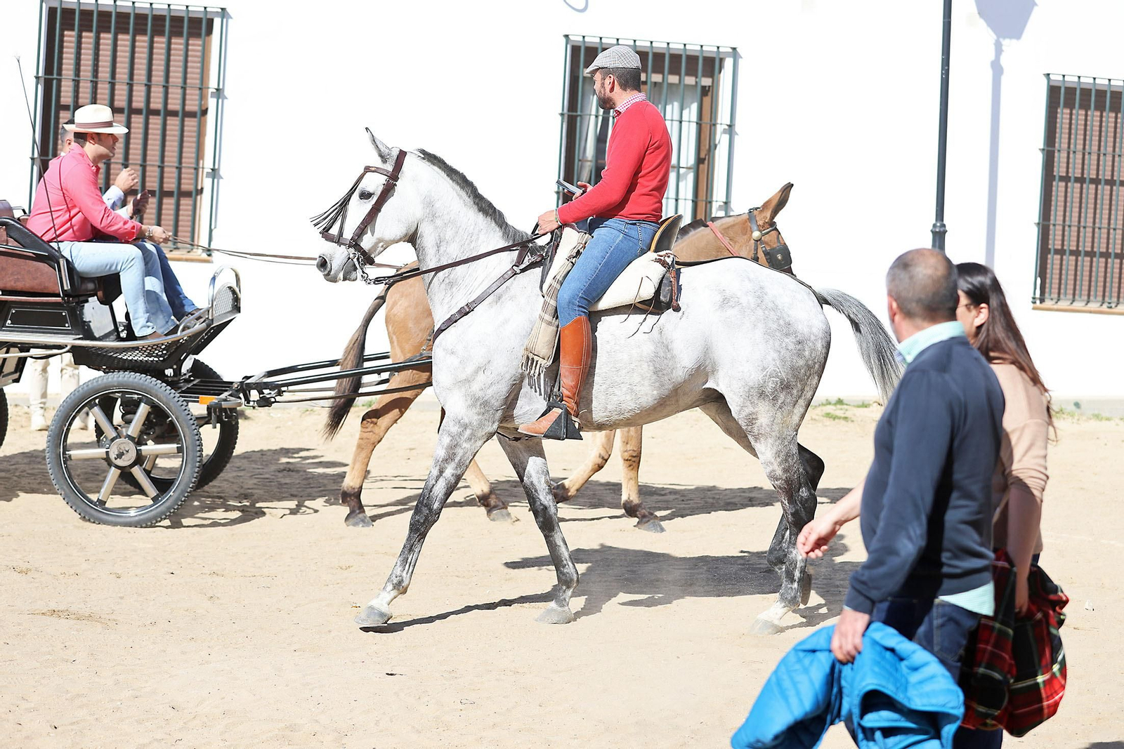 Imágenes del ambiente en la aldea del Rocío en la Candelaria 2024