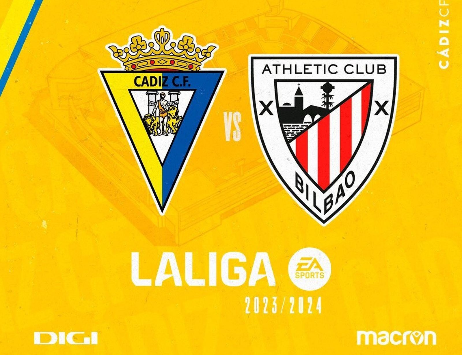 Escudos de Cádiz CF y Athletic.