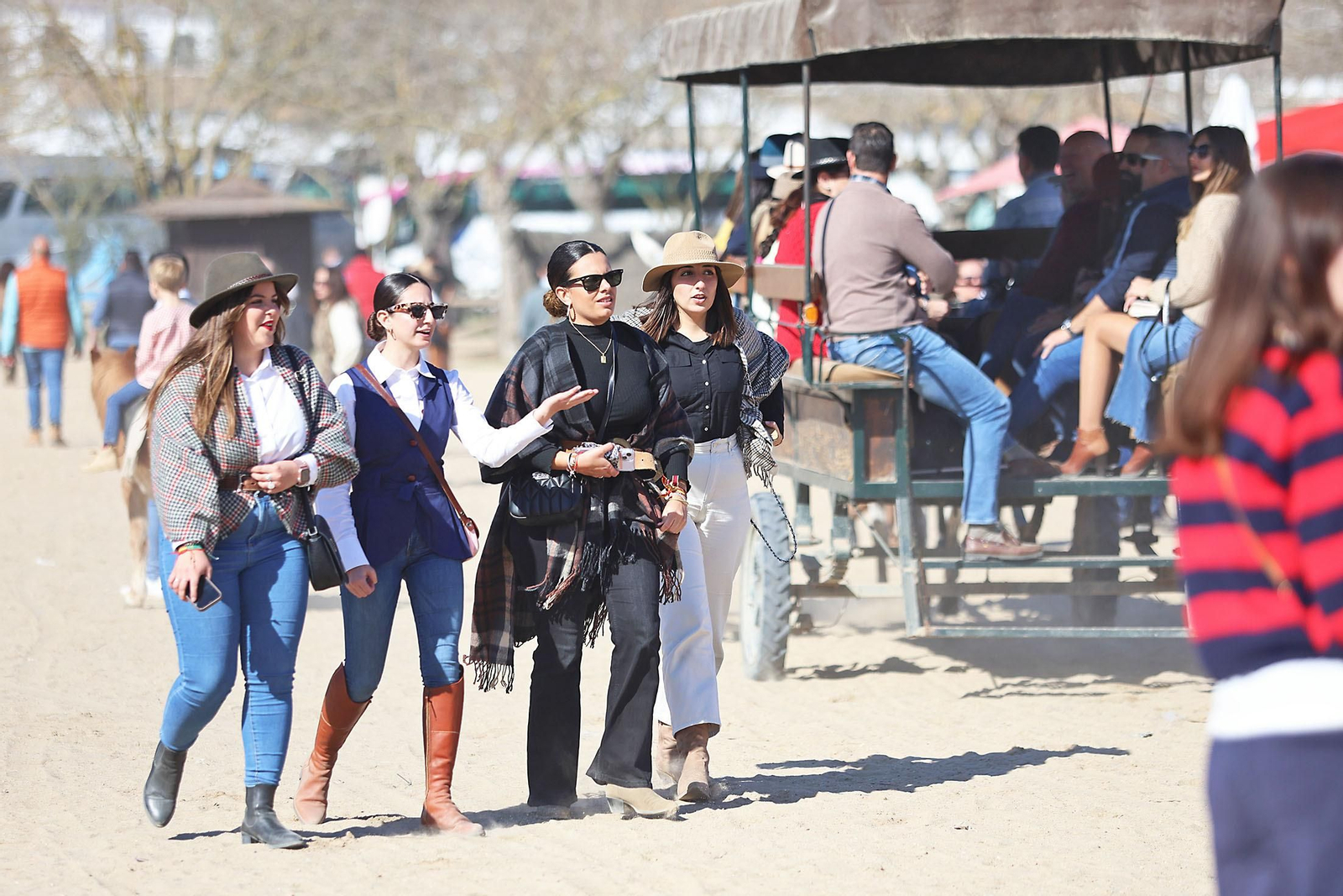 Imágenes del ambiente en la aldea del Rocío en la Candelaria 2024