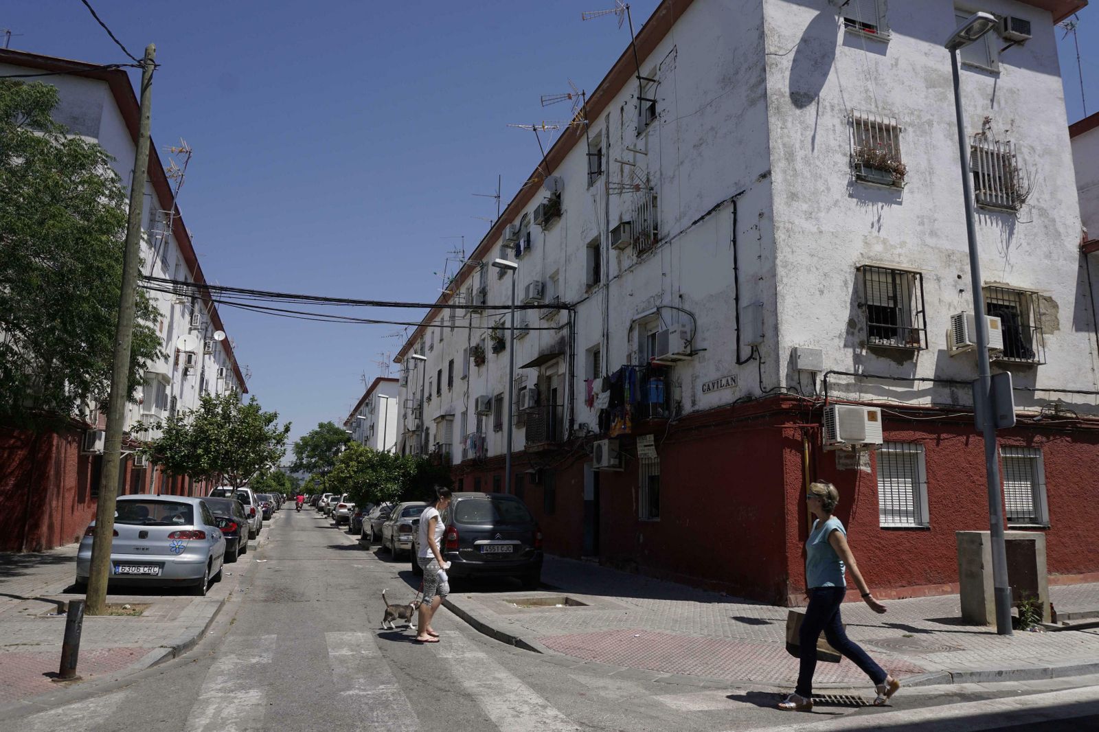 Una calle de Los Pajaritos.