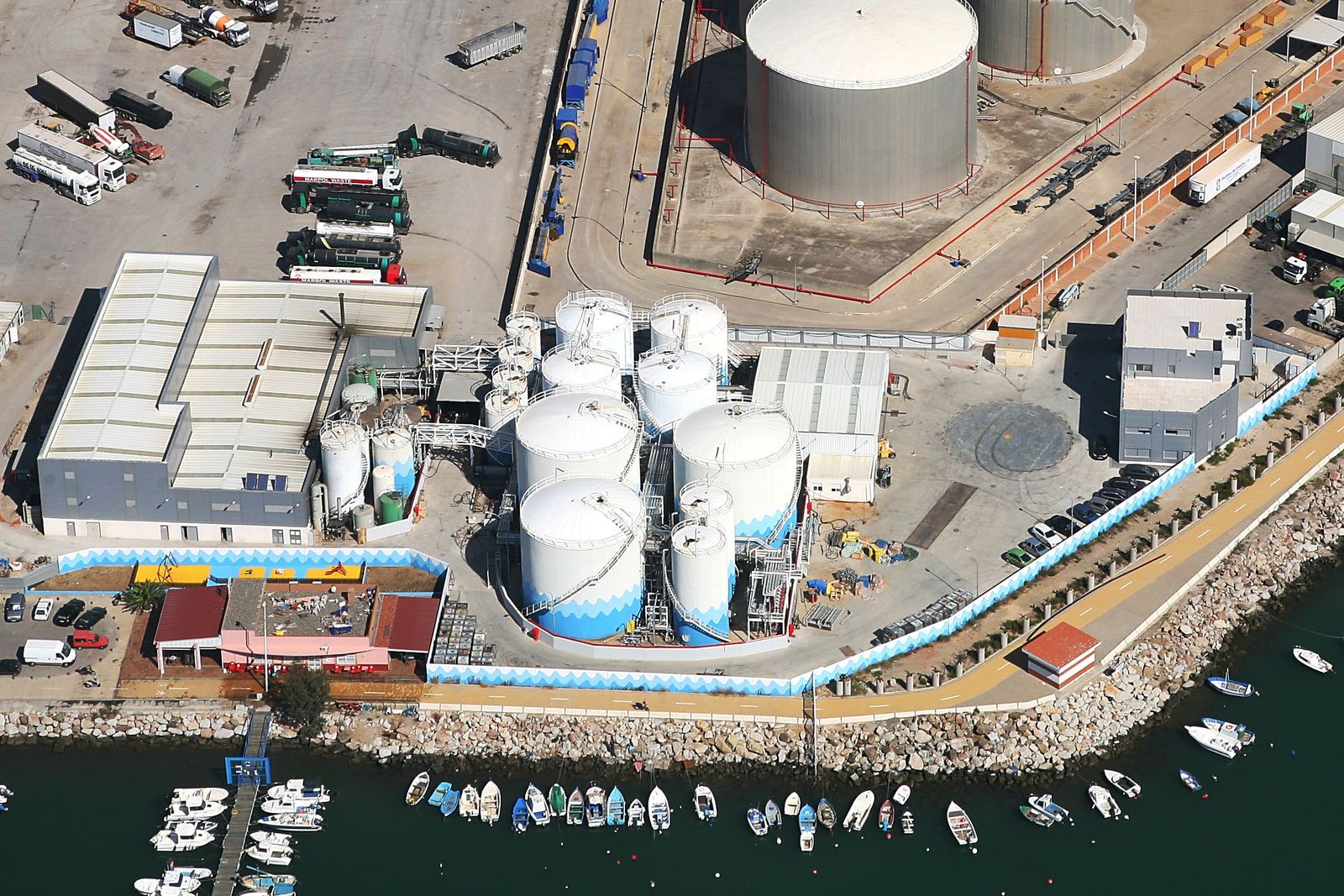 La planta de tratamiento de residuos marpol en el Puerto de Algeciras.