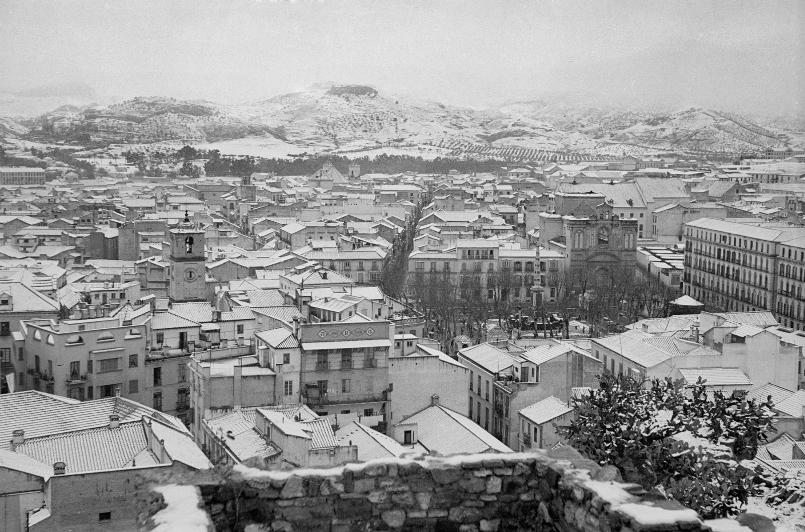 Se cumplen 70 años de la gran nevada de Málaga, impensable en la actualidad
