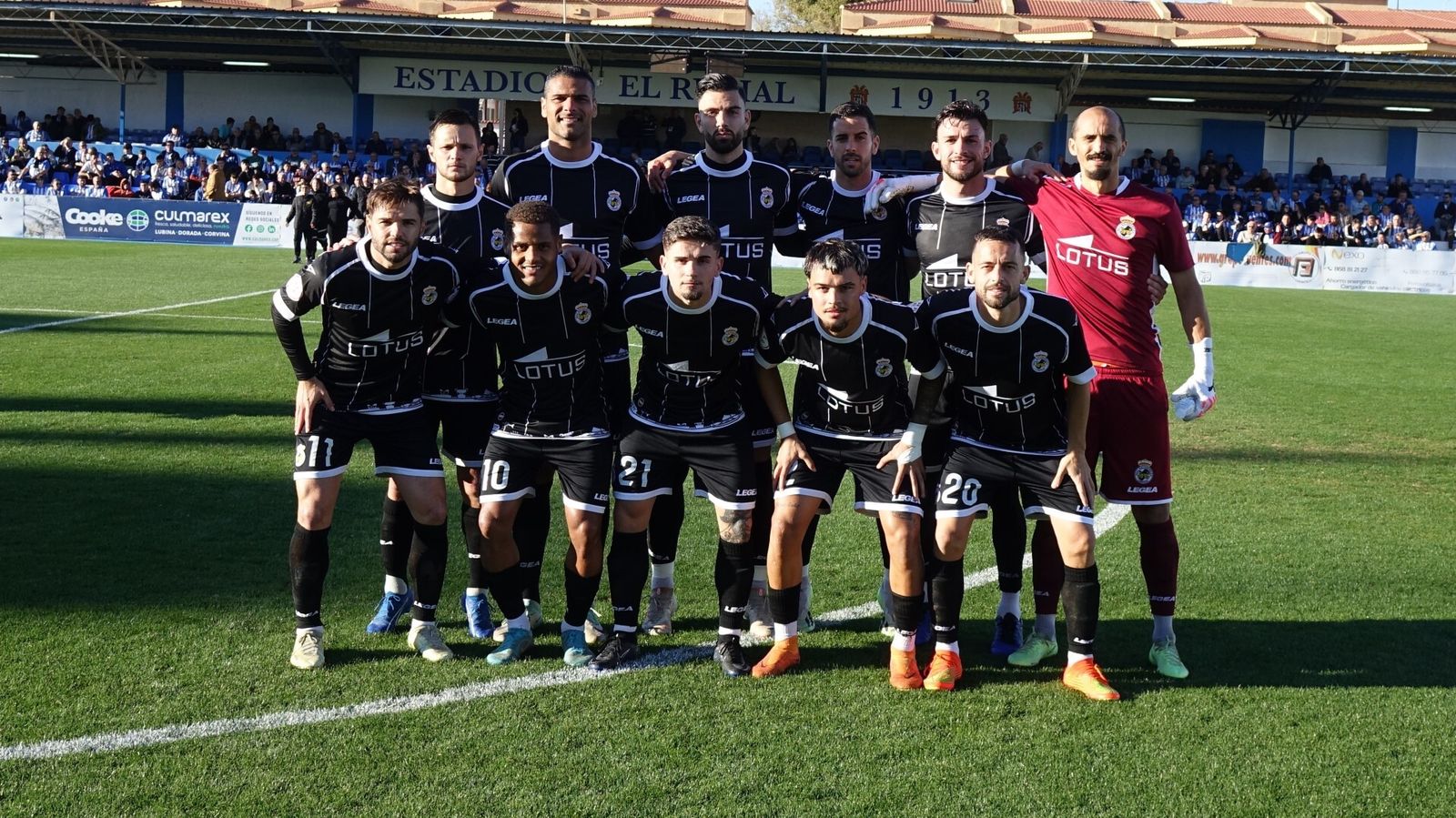 Formación inicial de la Balona, este domingo en Águilas