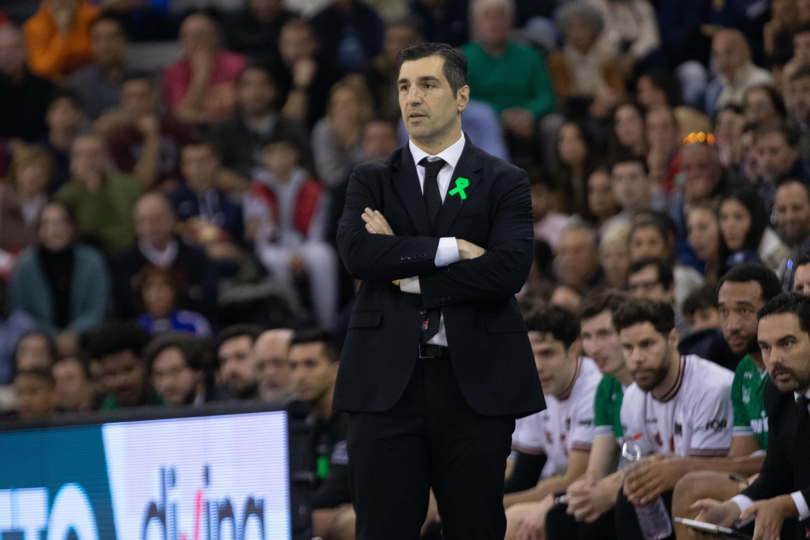 Pablo Pin, durante el partido de este domingo