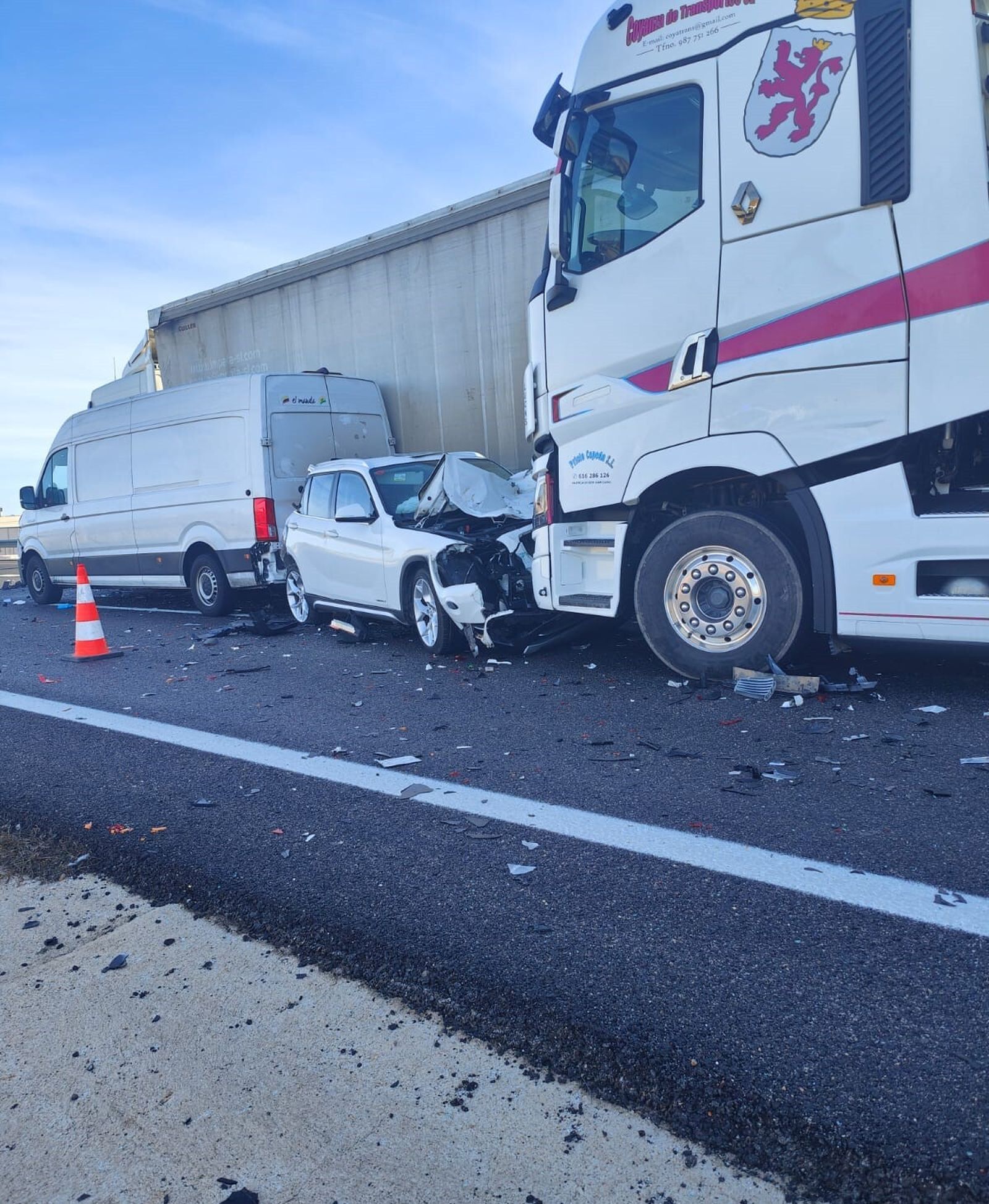 Imagen del accidente mortal en Ciudad Real.