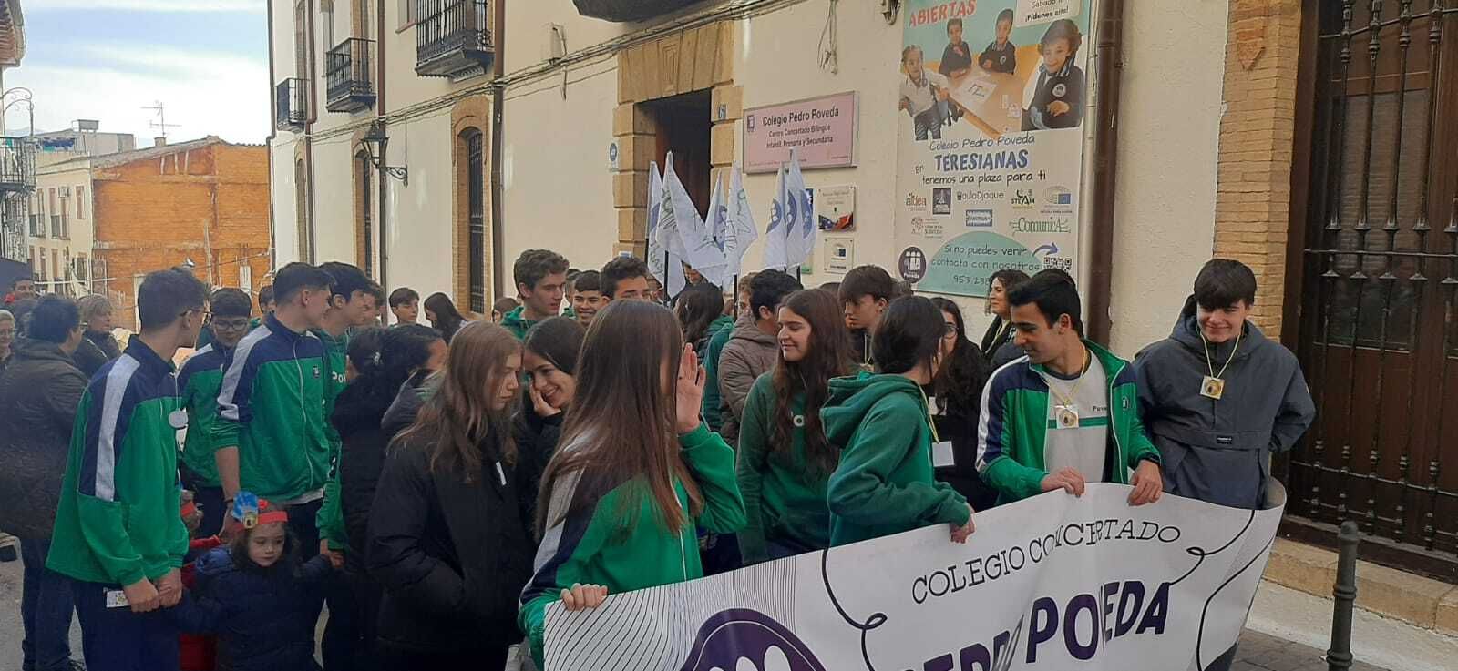 Así ha sido la caminata por la paz del colegio Pedro Poveda de Jaén