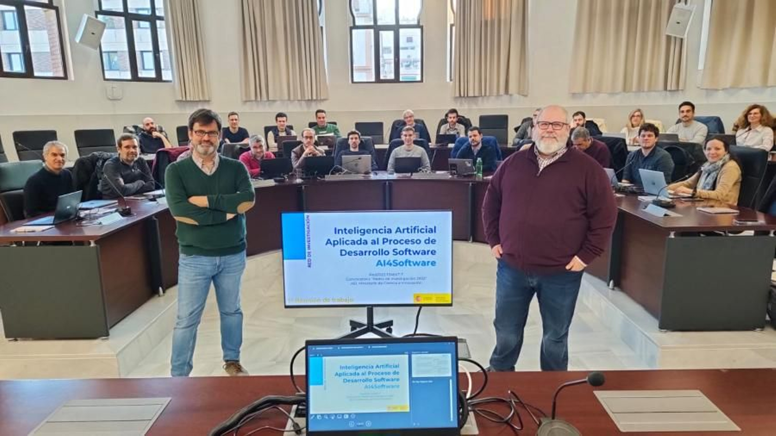 Participantes en el encuentro celebrado en el Rectorado de la UCO.