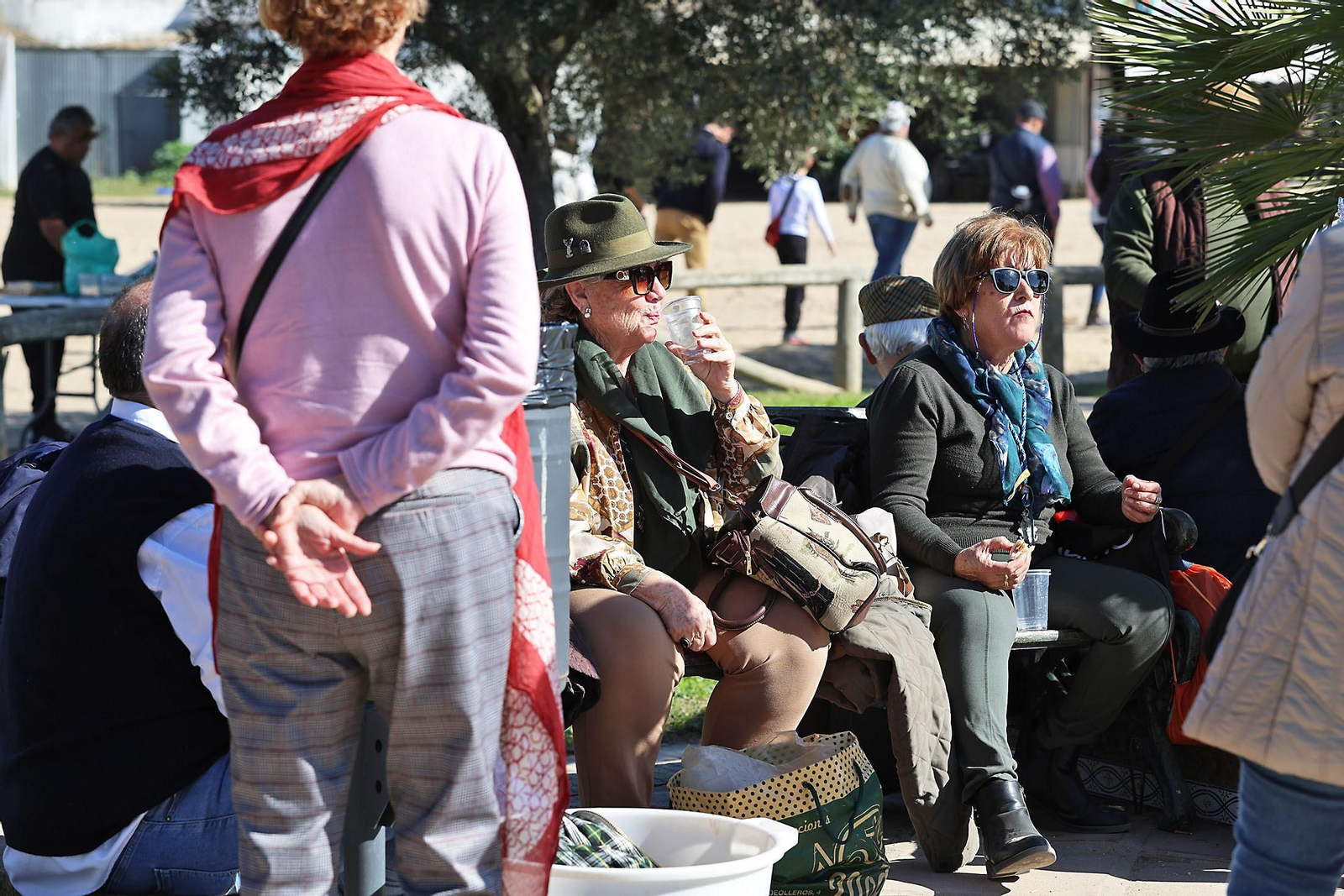 Imágenes del ambiente en la aldea del Rocío en la Candelaria 2024