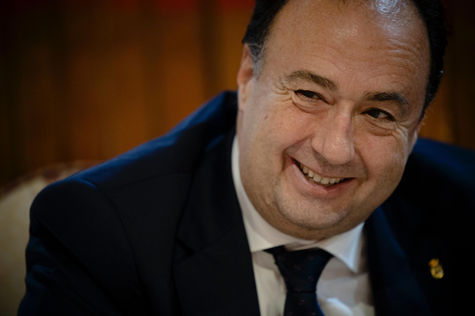 El rector de la Universidad de Cádiz, Casimiro Mantell, durante la entrevista con 'Diario de Cádiz.'