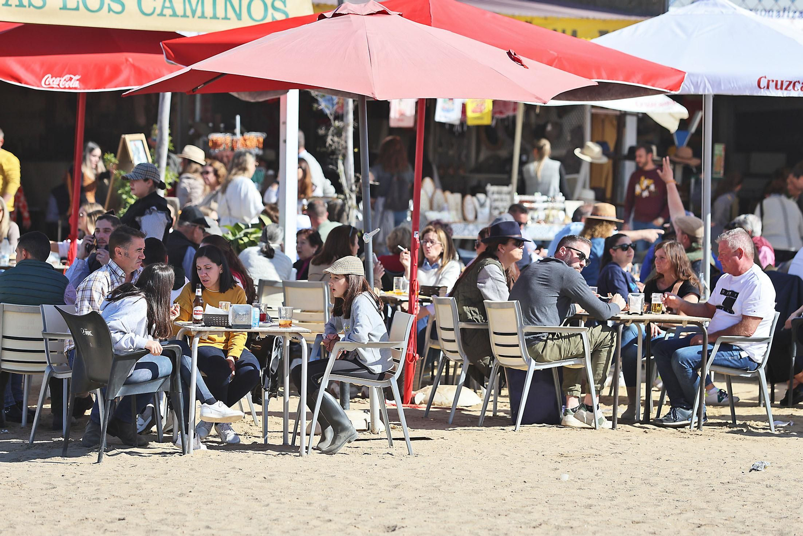 Imágenes del ambiente en la aldea del Rocío en la Candelaria 2024