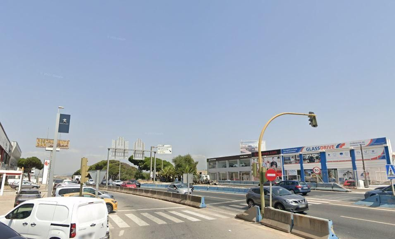 La zona en la que se ha producido el accidente.