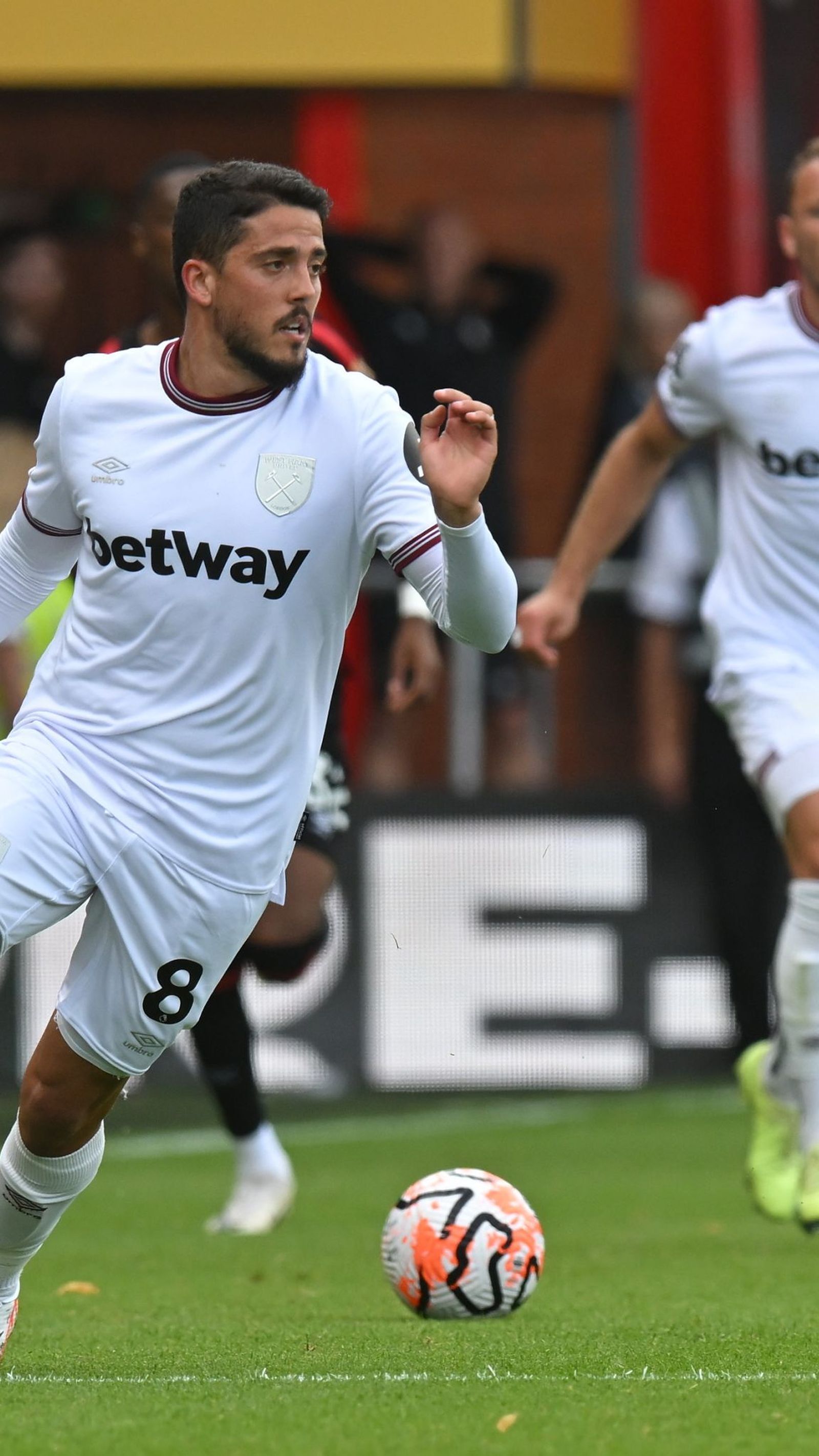 Fornals, en acción con el West Ham.