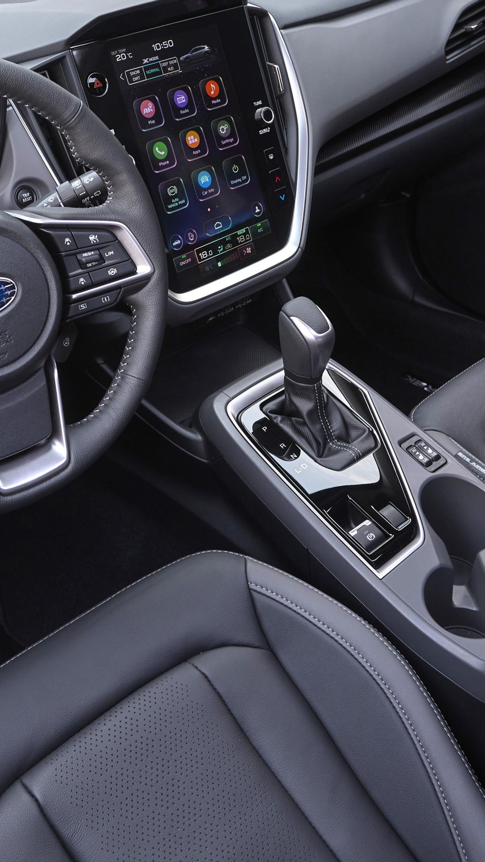 La nueva pantalla central es similar a la que ya disponía el Outback.